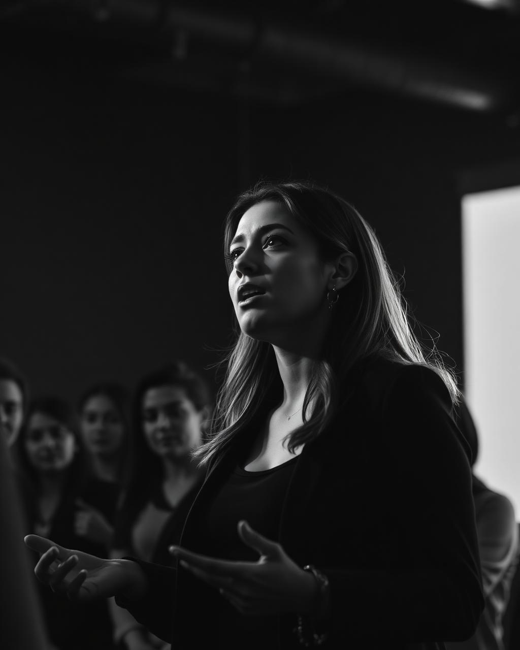 Young girl leading a training session - Leadership pillar